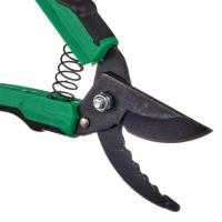 Секатор зубчатый с оксидированным покрытием, с двухкомпонентной ручкой, 220мм Россия