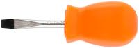 Отвертка "Эконом", CrV сталь, пластиковая оранжевая ручка  5х38 мм SL