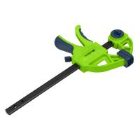 Струбцина F-образная, быстрозажимная, 150х70х360 мм,пласт.корпус,фиксатор,двухкомп. рук-ка Сибртех