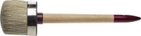 Кисть круглая ЗУБР "УНИВЕРСАЛ - МАСТЕР", светлая щетина, деревянная ручка, №22, 70 мм