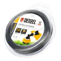Леска для триммера двухкомпонентная круглая 2,65мм 15 м EXTRA CORD Denzel