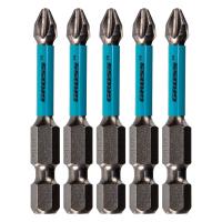 Набор бит торсионных PH2x50 мм, для ударных шуруповертов, 5 шт. Gross