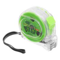 Рулетка Кварц, прозрачный корпус, амортизатор, 10 м х 25 мм Сибртех