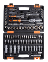Набор инструментов, 1/2" , 1/4" , CrV, в кейсе 94 предм Вихрь