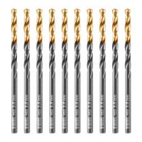 Сверло по металлу, 3,8 мм, HSS-Tin, Golden Tip, 10 шт. Denzel 