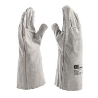 Перчатки спилковые с манжетой для садовых и строительных работ, размер XL Сибртех