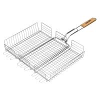 Решетка-гриль 300х400х65 мм, объемная хромированная Sparta