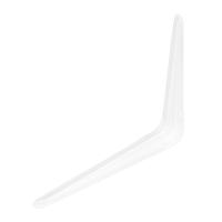 Кронштейн угловой с ребром 175 х 225 мм, белый Сибртех