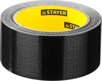Армированная лента, STAYER Professional 12086-50-25, влагостойкая, 48 мм х 25м, черная