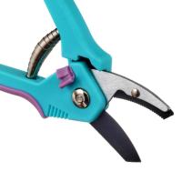 Секатор садовый с закругленным лезвием, тефлон, двухкомпонентные прорезин. рукоятки, 197мм Yard