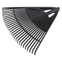 Грабли веерные пластиковые, 620 мм, 27 плоских зубьев, без черенка, Россия Сибртех