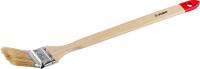 Кисть радиаторная угловая ЗУБР "УНИВЕРСАЛ-МАСТЕР", натуральная щетина, деревянная ручка, 50 мм