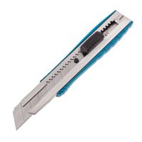 Нож 195 мм, метал.корпус, выдв. сегм. лезвие 25 мм (SK-5), метал. напр-щая, клипса для ремня Gross