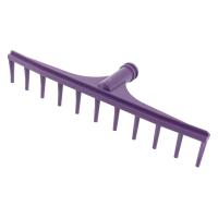 Грабли пластиковые, 480 мм, 11 круглых зубьев, сенные, без черенка, Россия Sparta