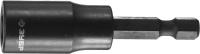Бита ЗУБР "ПРОФИ" с торцовой головкой, удлиненная, хвостовик E 1/4", 10 мм, 1шт 