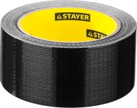 Армированная лента, STAYER Professional 12086-50-25, влагостойкая, 48 мм х 25м, черная