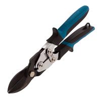 Ножницы по металлу"PIRANHA"усиленные,255 мм,прямой рез,сталь-СrMo,двухкомпонентные рукоятки Gross