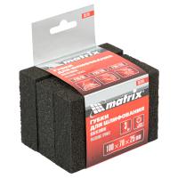 Губка для шлифования, 100 х 70 х 25 мм, средняя жестк., 3 шт., P 60/80, P 60/100, P 80/120 Matrix