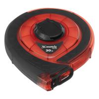 Рулетка геодезическая 30 м х 15 мм, закр. корп., фибергласс. лента, двухст. шкала, PRO Matrix