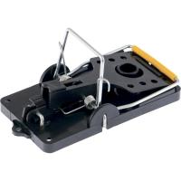 Мышеловка-крысоловка пластиковая открытая, металлический механизм, большая, 140х75 мм Сибртех