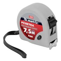 Рулетка Fine, 7,5 м х 25 мм, пластиковый корпус Matrix