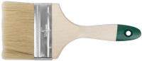 Кисть флейцевая "Хард", натуральная светлая щетина, деревянная ручка  4" (100 мм)