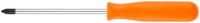 Отвертка "Эконом", CrV сталь, пластиковая оранжевая ручка  6х100 мм РН2