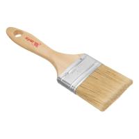 Кисть плоская "Евро" 2,5", натуральная щетина, деревянная ручка MTX