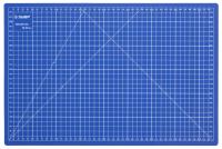 Коврик ЗУБР "ЭКСПЕРТ", непрорезаемый, 3мм, цвет синий, 450х300 мм