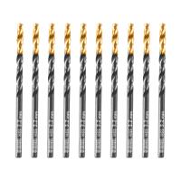 Сверло по металлу, 3,2 мм, HSS-Tin, Golden Tip, 10 шт. Denzel 717206
