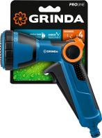 Душевой поливочный пистолет с регулятором напора GRINDA PROLine X-S 4 режима 429165