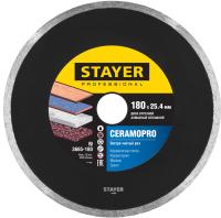 Диск алмазный отрезной по керамической плитке CERAMOPRO Professional (180х25.4 мм) Stayer 3665-180_z