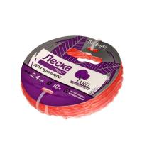 Леска для триммера Profi витой квадрат, с сердечником, 2,4ммх10м Yard