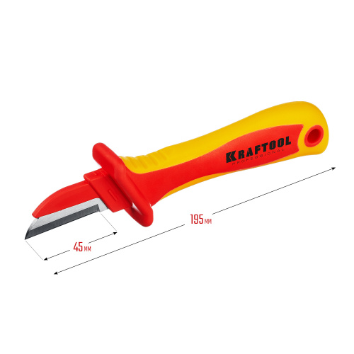 Нож электрика диэлектрический, прямой, KRAFTOOL KN-1