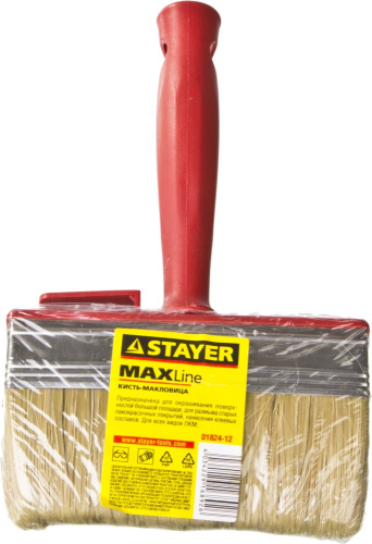 Макловица STAYER "MASTER" UNIVERSAL, светлая щетина, пластмассовый корпус, 3х12см