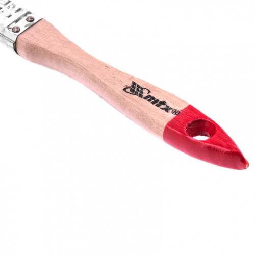 Кисть плоская "Стандарт" 3/4" (20 мм), натуральная щетина, деревянная ручка MTX