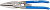 ЗУБР Ножницы по металлу цельнокованые, прямые, Cr-V, 320 мм, серия Профессионал