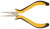 Круглогубцы "мини" Профи, никелированное покрытие, черно-желтые мягкие ручки 125 мм