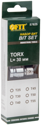 Набор бит "TORX" 7 шт. CrV