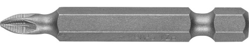Биты ЗУБР "МАСТЕР" кованые, хромомолибденовая сталь, тип хвостовика E 1/4", PZ1, 50 мм, 2шт