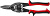 ЗУБР Ножницы по металлу двухрычажные, прямые, У8А, 250 мм