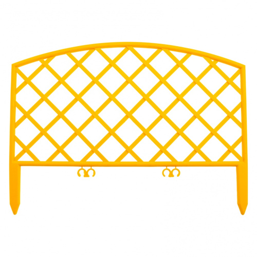 Забор декоративный "Сетка" 24 х 320 см, желтый, Россия Palisad
