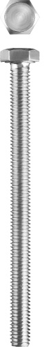 Болт ГОСТ 7798-70, M6 x 70 мм, 5 кг, кл. пр. 5.8, оцинкованный, ЗУБР