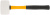 Киянка резиновая белая, фиберглассовая ручка 60 мм ( 450 гр )