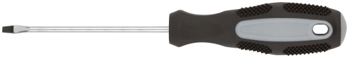 Отвертка "Мастер", CrV сталь, прорезиненная ручка 3х75 мм SL