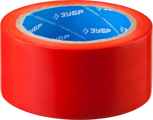 Разметочная клейкая лента, ЗУБР Профессионал 12244-50-25, цвет красный, 50 мм х 25м
