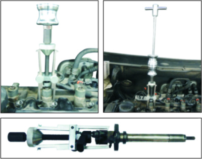 Съемник форсунок универсальный для бензиновых и дизельных двигателей (применяется с обратным молотко