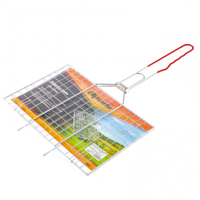 Решетка-гриль 220х340 мм, хромированная, PVC рукоятка Sparta 69636