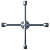 Ключ-крест баллонный, 17 х 19 х 21 х 22 мм, усиленный, толщина 16 мм Matrix