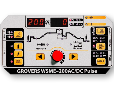 Аргонодуговой сварочный аппарат WSME-200W AC/DC GROVERS
